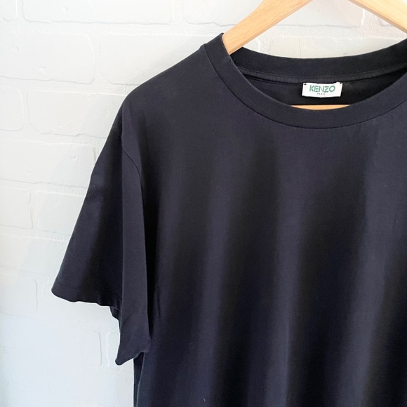 Kenzo Paris Men’s Tee Black Cotton blend Minimalist Elevated Basic Luxury Sz L - Picture 8 of 10